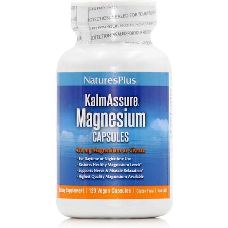 Nature's Plus KalmAssure Magnesium 400mg 90 Kapseln pflanzlich