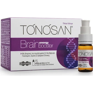 UNI-PHARMA Tonosan Brain Energy Booster Memory Supplement 15 x 0ml