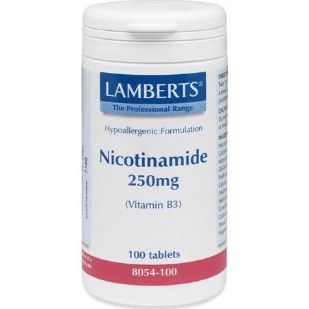 Lamberts Nicotinamid Vitamin für die Gesundheit des Nervensystems 250mg 100 Tabletten