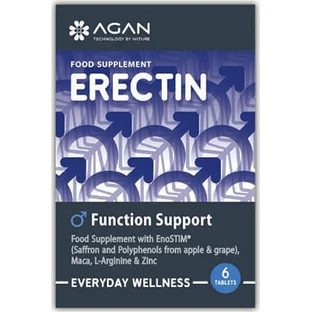 Agan Erectin Function Support Testosterone Boosting Supplement 6 tabs