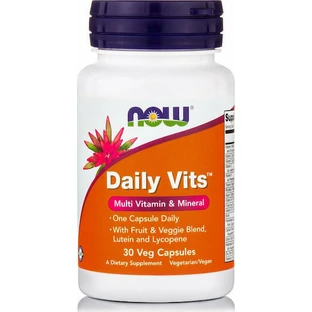 Now Foods Daily Vits Multivitamine voor energie, immuunsysteem en haar 30 plantaardige capsules
