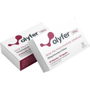 Mika Nutri Pharma Olyfer Iron Polysaccharide Complex 150mg Iron 30 capsules