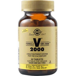 Solgar Formula VM-2000 Multivitamin for Energy & Immune System Strengthening 90 Tablets