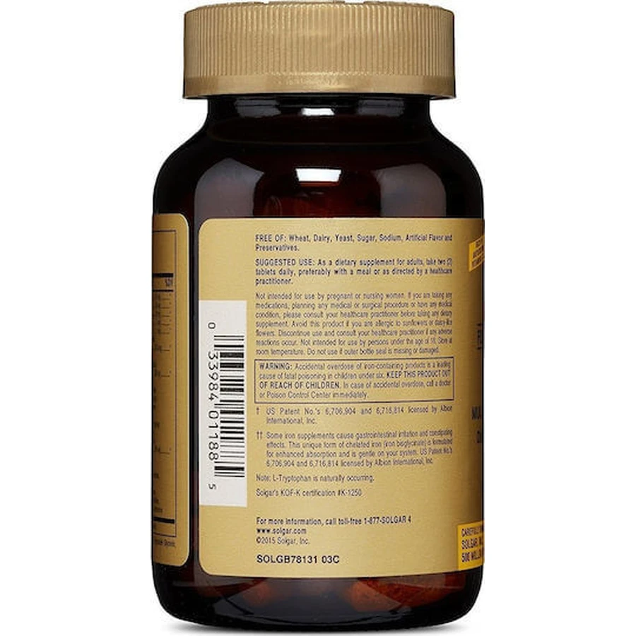 Solgar Formula VM-2000 Multivitamin for Energy & Immune System Strengthening 90 Tablets
