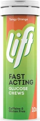 Glucotabs Lift Fast Action, Orange Flavour For Hypoglycaemic Episodes 10 comprimés