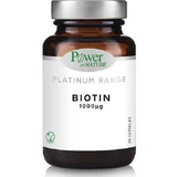 Power Of Nature Platinum Range Biotin Vitamin für Haare, Haut & Nägel 1000mg 30 Kapseln