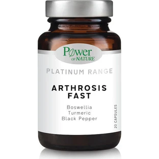 Power Of Nature Platinum Range Arthrosis Fast Suplemento para la Salud Articular y Ósea 20 cáps.