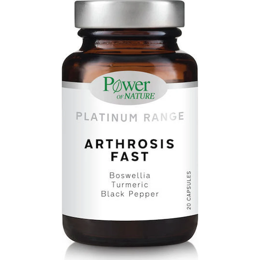 Power Of Nature Platinum Range Arthrosis Fast Suplemento para la Salud Articular y Ósea 20 cáps.