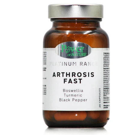 Power Of Nature Platinum Range Arthrosis Fast Suplemento para la Salud Articular y Ósea 20 cáps.