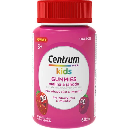 Multivitamin Centrum Multivitamin zur Unterstützung einer gesunden kindlichen Entwicklung zur Stärkung des Immunsystems Erdbeere 60 Geleebonbons