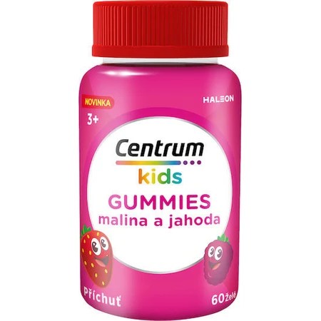Multivitamin Centrum Multivitamin zur Unterstützung einer gesunden kindlichen Entwicklung zur Stärkung des Immunsystems Erdbeere 60 Geleebonbons