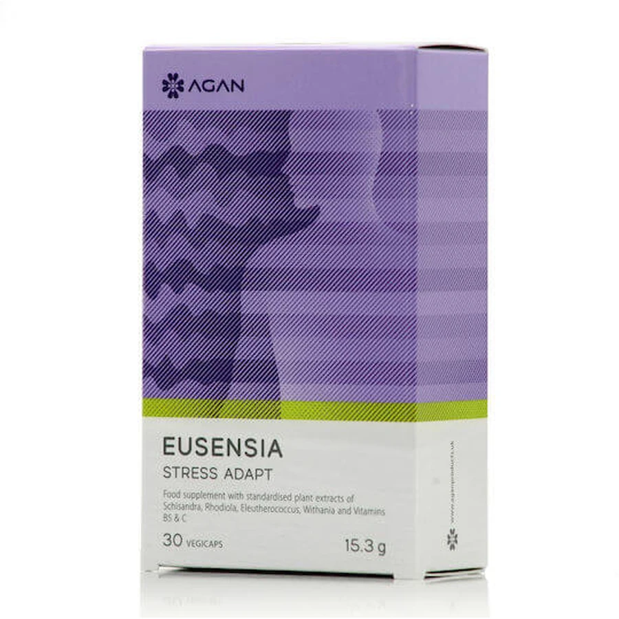 Agan Eusensia Stress Adapt Anxiety Supplement 30 cápsulas vegetales