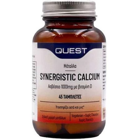 Quest Calcio Sinérgico con Vitamina D 1000mg 45 Comprimidos
