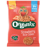 Tondi di riso alla fragola biologici, +7 mesi, +50 g, Organix