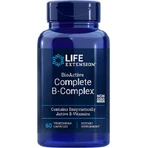 Leben-Erweiterung komplettes komplettes B-komplexes Vitamin für Energie, Immun- u. Nervensystem, das 60 vegetative Kapseln stärkt