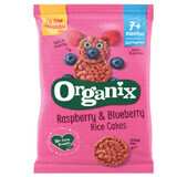 Riso biologico con lamponi e mirtilli, +7 mesi, 50 g, Organix