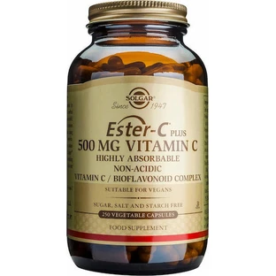 Solgar Ester-C Plus Vitamin for Immune Support, Skin & Antioxidant Action 500mg 250 veget capsules