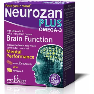 Vitabiotics Neurozan Plus Omega 3 Speicher Ergänzung 56 Kapseln