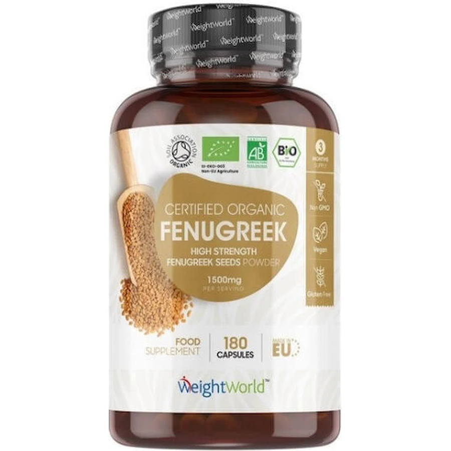 WeightWorld Biologische Fenegriek 1500mg 180 caps