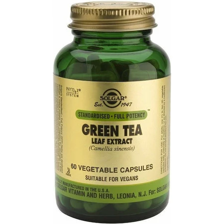 Solgar Extracto estandarizado de hoja de té verde (Camellia Sinensis) 500mg 60 cápsulas vegetales