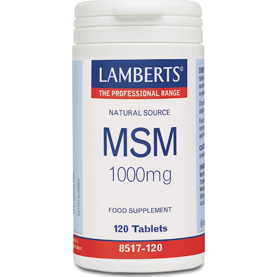 Lamberts Msm 1000mg Joint & Bone Health Supplement 120 tabs