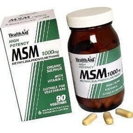 Health Aid MSM Suplemento para la Salud Articular y Ósea 90 comp.