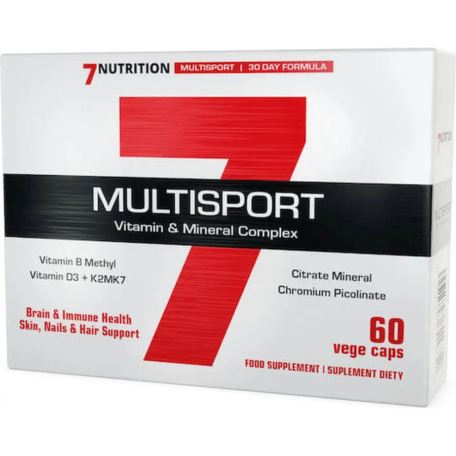 7Nutrition Multisport Energie Multivitamine 60 plantaardige capsules