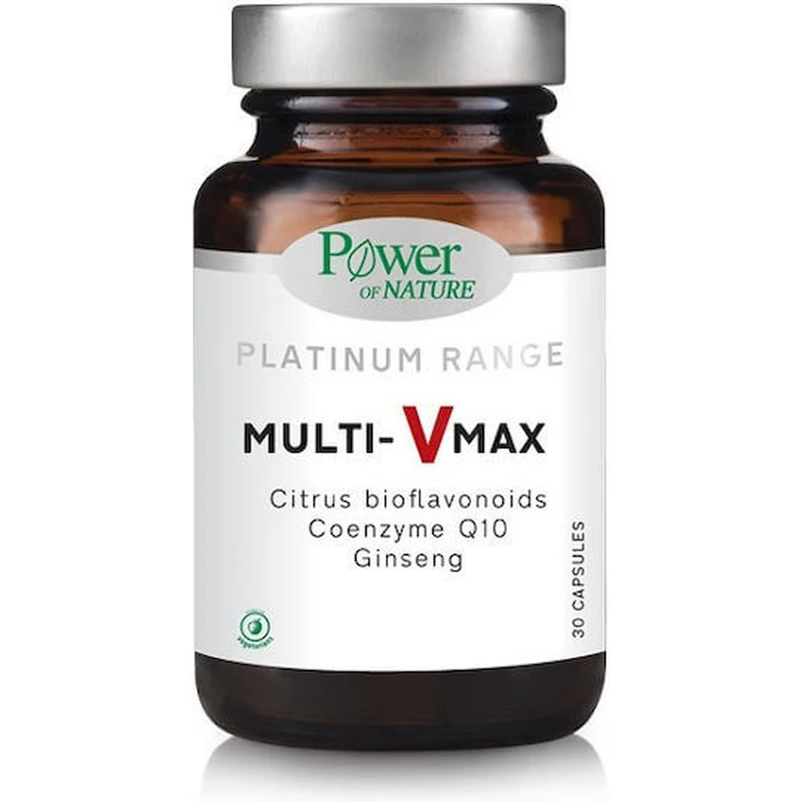 Power Of Nature Platinum Range Multi-Vmax Energy & Immune Boosting Multivitamin 100mg 30 caps