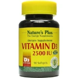Nature's Plus Vitamin D3 for Immune Support & Egg Health 2500iu 90 softgels