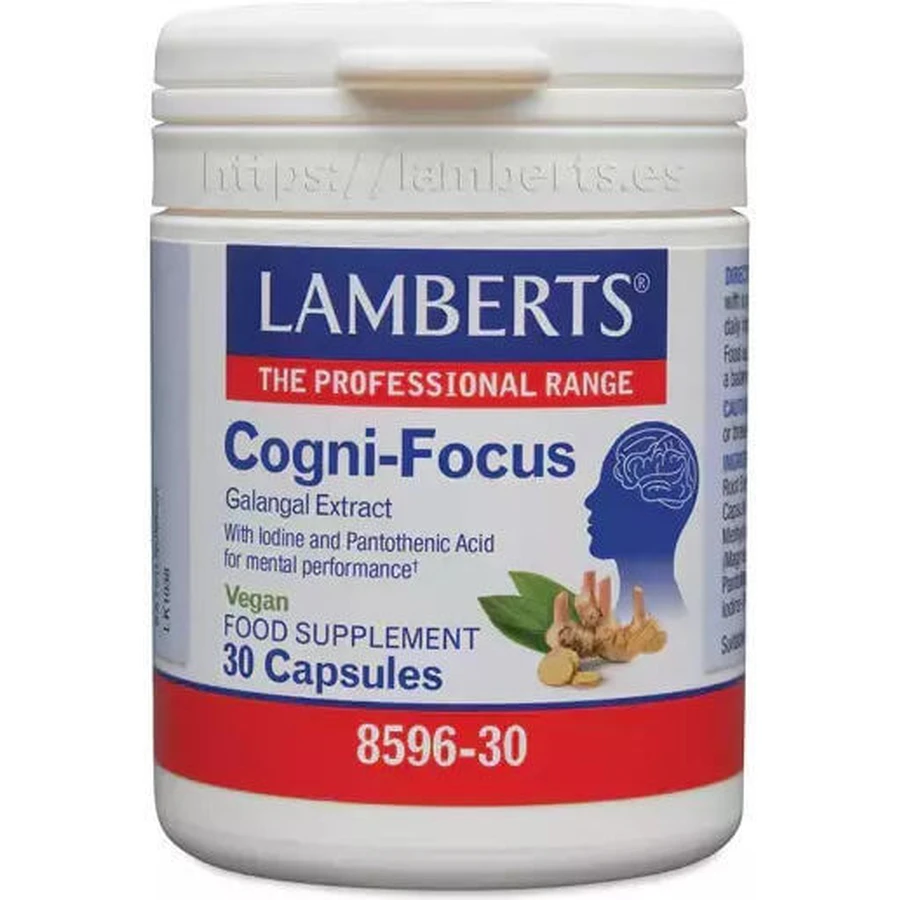 Lamberts Cogni-focus Galangal Complemento Alimenticio Especial 30 cáps.