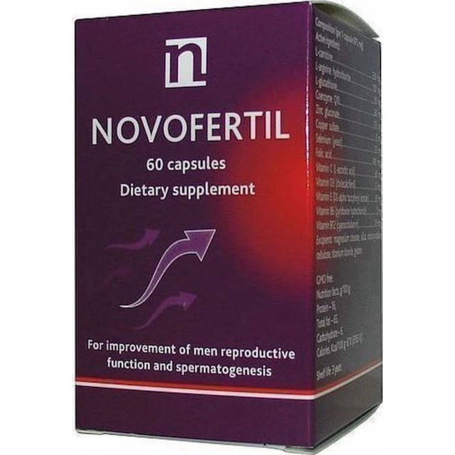Elogis Pharma Novofertil Testosterone Boosting Supplement 60 caps