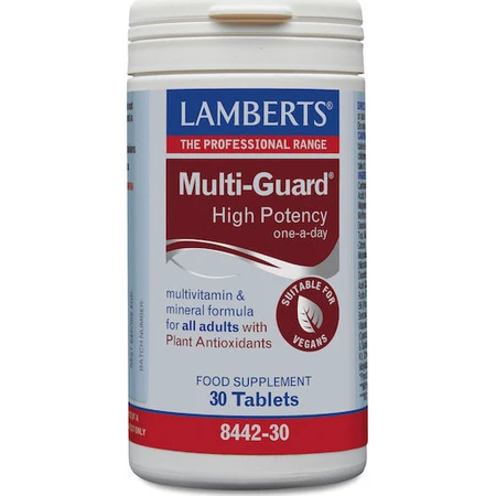 Lamberts Multi-Guard Multivitamin für Energie, Immun- und Nervensystem Unterstützung 30 Tabletten