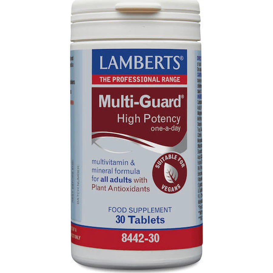 Lamberts Multi-Guard Multivitamin für Energie, Immun- und Nervensystem Unterstützung 30 Tabletten