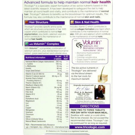 Vitabiotics WellWoman WellWoman Hairfollic Mujer Salud Capilar Tricologic Suplemento Dietético Especial 60 comp.