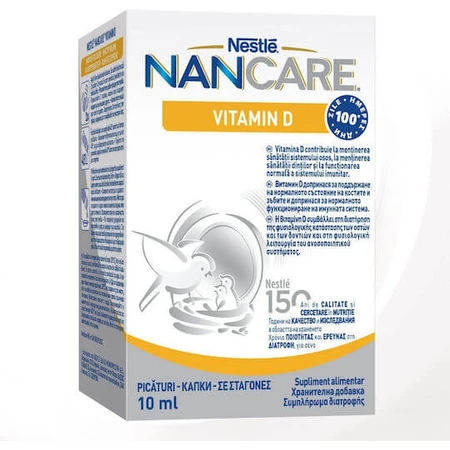 Nestlé NanCare Vitamine D pour le renforcement du système immunitaire et la santé des oeufs 10ml
