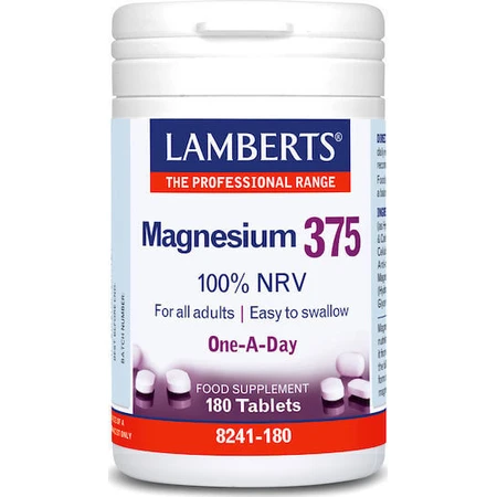 Lamberts Magnesium 100% NRV 375mg 180 tablets