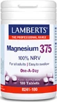 Lamberts Magnesium 100% NRV 375mg 180 tablets