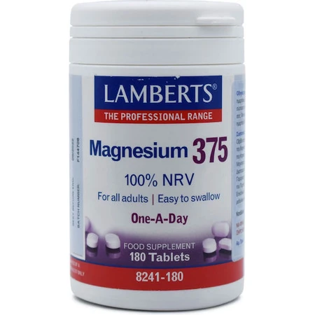 Lamberts Magnesium 100% NRV 375mg 180 tablets