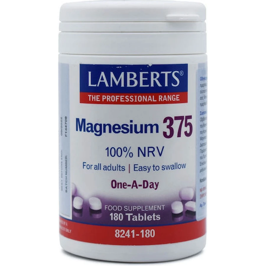Lamberts Magnesium 100% NRV 375mg 180 tablets