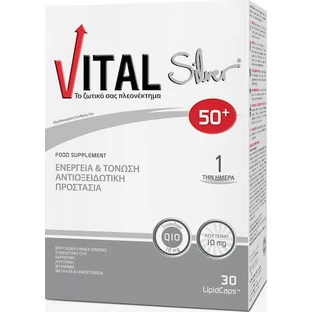Vital Silver 50+ Multivitamin for Energy & Immune System Support 10mg 30 softgels