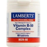 Lamberts Vitamin B-50 Vitamin Complex for Energy, Immune & Nervous System Strengthening 60 Tablets