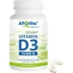 Aportha Vitamina D3 Vitamina para reforzar el sistema inmunitario y la salud ovocitaria 10000iu 120 cáps.