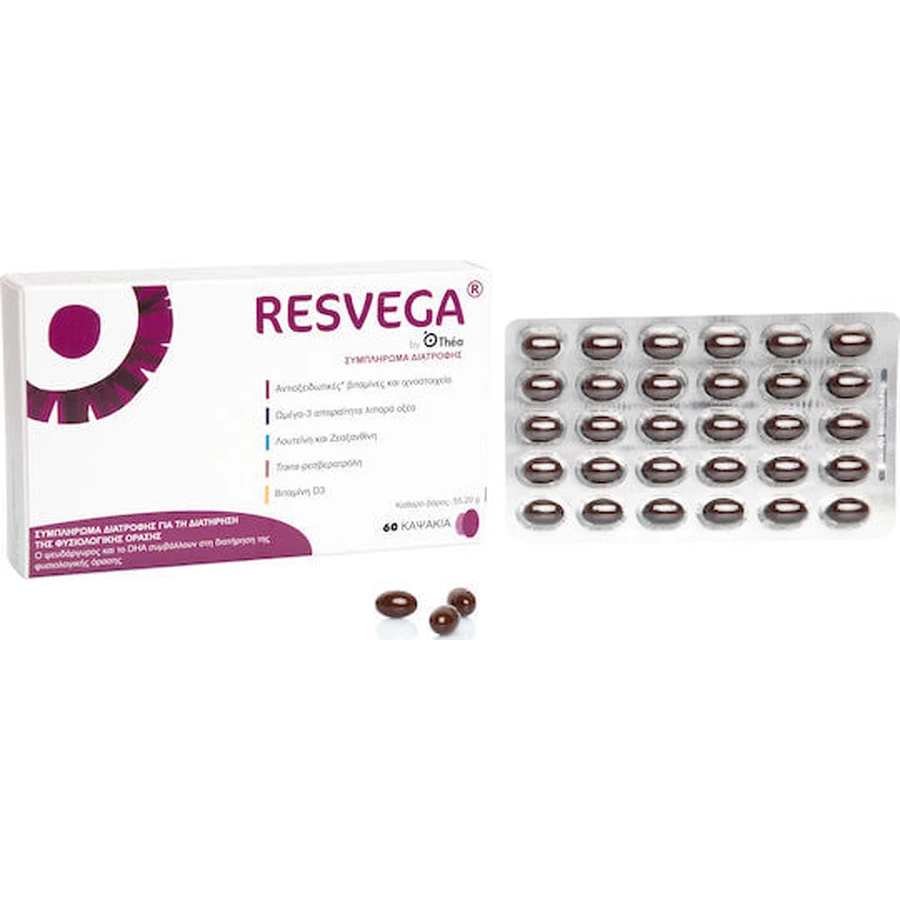 Thea Pharma Hellas Hellas Resvega Complemento Alimenticio Especial 60 cáps.
