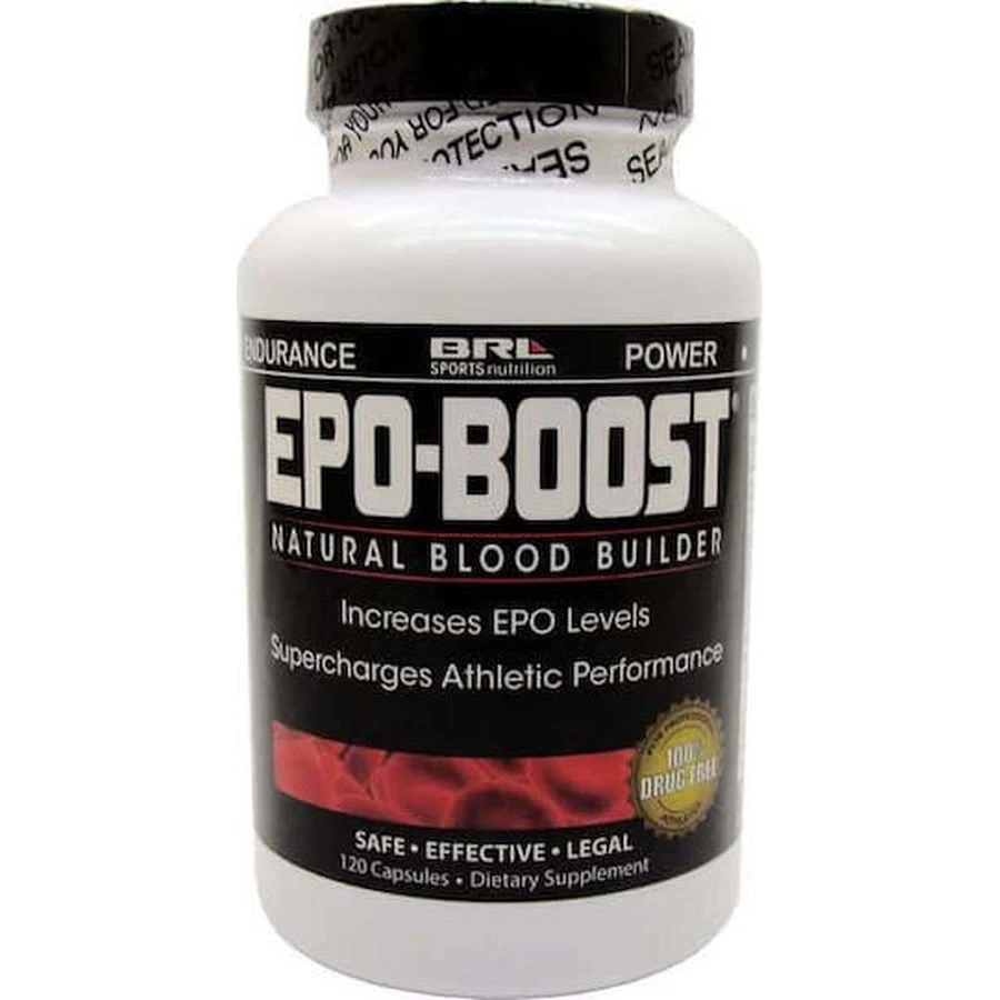 BRL Sports Nutrition Epo Boost Puissant Améliorateur d'Endurance Supplément Alimentaire Spécial Spécial 120 gélules