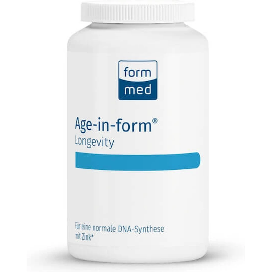 FormMed Age-in-form Longevidad 250mg Complemento Alimenticio Especial 120 cáps.