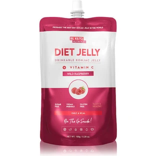 BeKeto Dieet Gelei Konjac Afslanksupplement 150gr Wilde Framboos Wilde Framboos