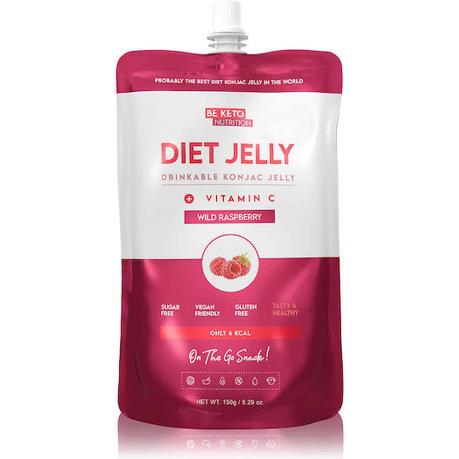 BeKeto Dieet Gelei Konjac Afslanksupplement 150gr Wilde Framboos Wilde Framboos