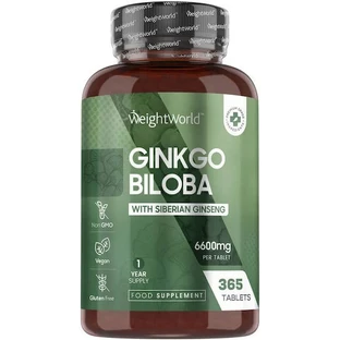 WeightWorld Ginkgo Biloba 6600mg 365 Dateien