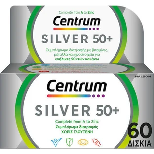 Centrum Silver 50+ Multivitamin for Strengthening the Immune System 60 Tablets