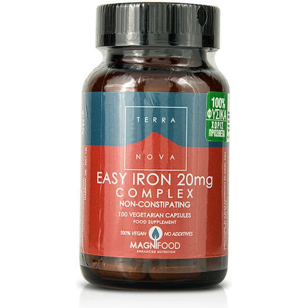 TerraNova Easy Iron Complex 20mg 100 Capsules Herbal